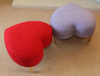Heart Shaped Footstool